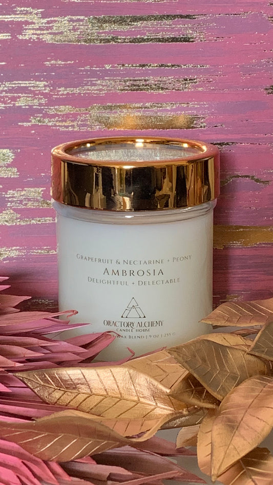 Ambrosia Wooden Wick Candle